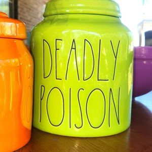 Rae Dunn DEADLY POISION canister